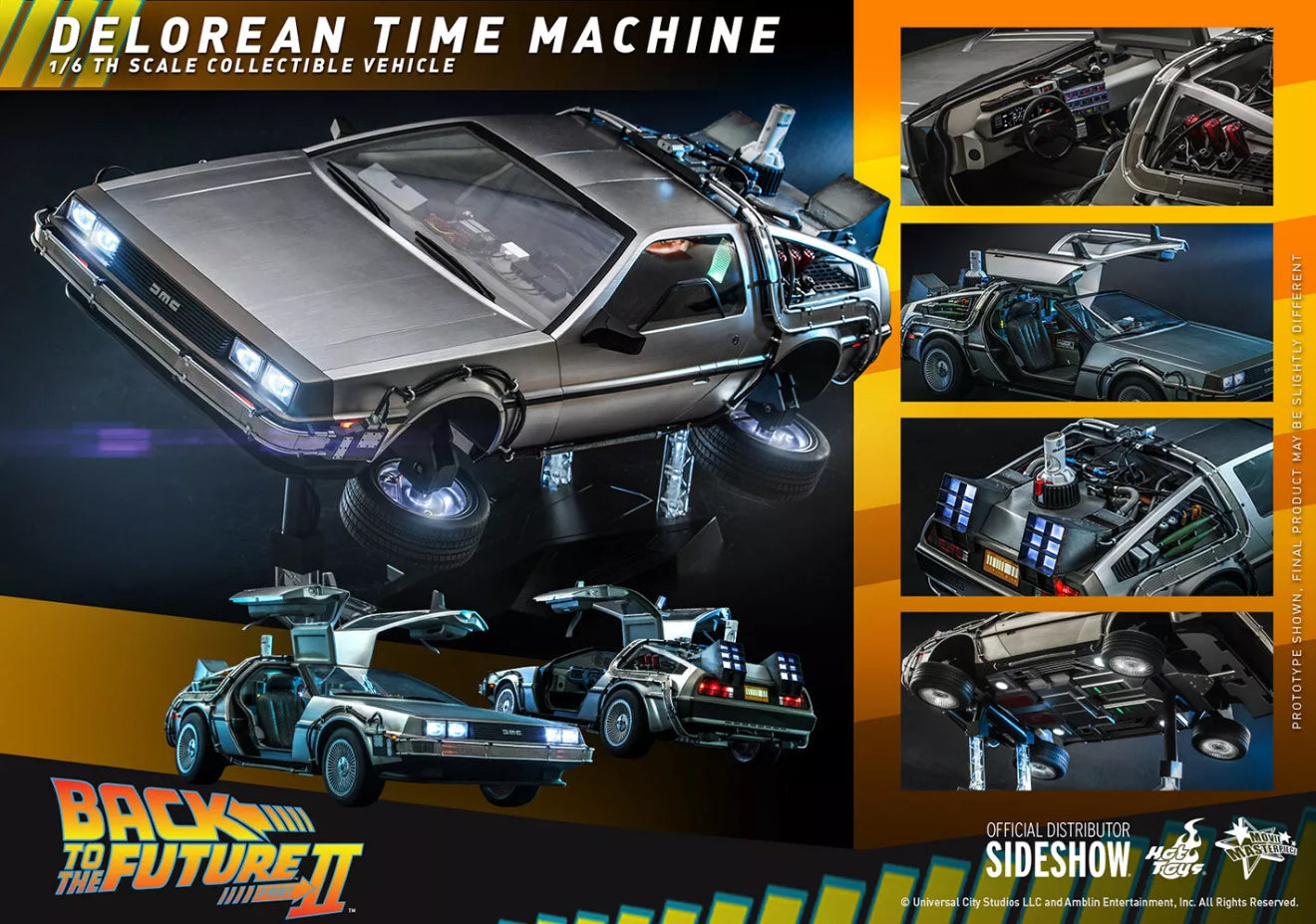DeLorean Zeitmaschine Modell "Zurück in der Zukunft II"